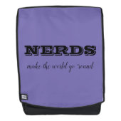 NERDS maakt de wereld rond Rugtassen (Voorkant)