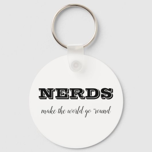 NERDS maakt de wereld rond Sleutelhanger (Voorkant)