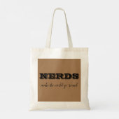 NERDS maakt de wereld rond Tote Bag (Achterkant)