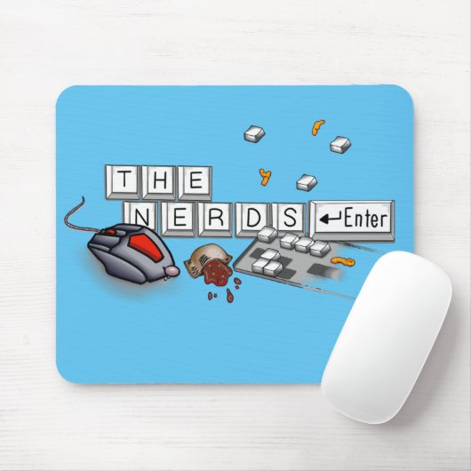 Nerds - PC Master Race Muismat Flat (Met muis)