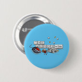 Nerds - PC Master Race Pin Ronde Button 5,7 Cm (Voorkant /achterkant)