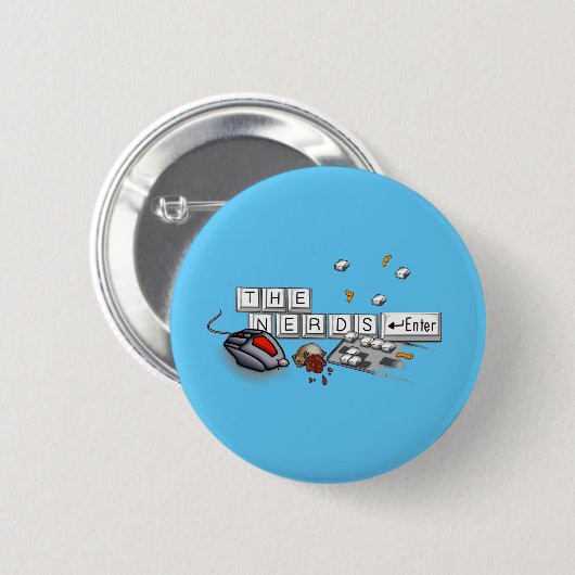 Nerds - PC Master Race Pin Ronde Button 5,7 Cm (Voorkant /achterkant)