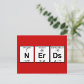 NErDs Periodieke Tabel Briefkaart (Staand voorkant)