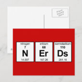 NErDs Periodieke Tabel Briefkaart (Voorkant / Achterkant)