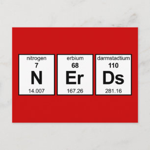 NErDs Periodieke Tabel Briefkaart