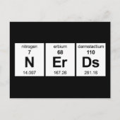 NErDs Periodieke Tabel Briefkaart (Voorkant)
