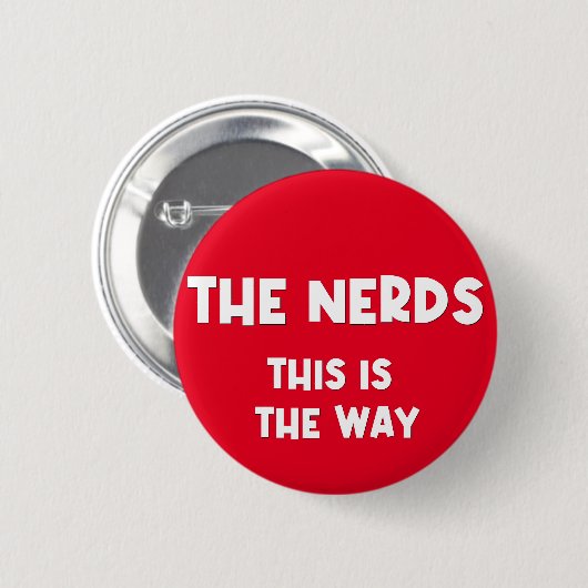 Nerds Pin Ronde Button 5,7 Cm (Voorkant /achterkant)