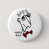 Nerds-regel Ronde Button 5,7 Cm (Voorkant)