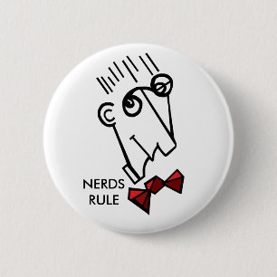 Nerds-regel Ronde Button 5,7 Cm