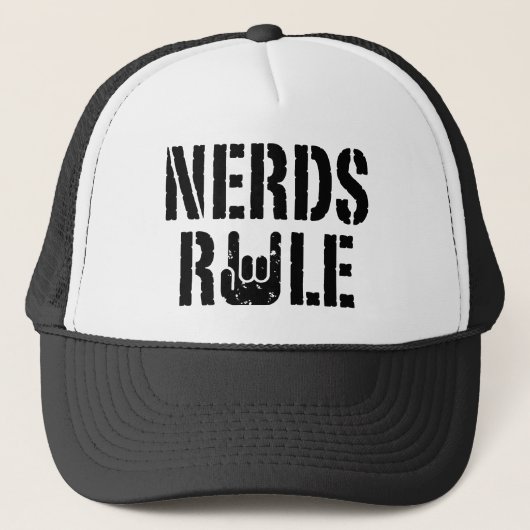 Nerds-regel Trucker Pet (Voorkant)