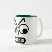 Nerds-regel Tweekleurige Koffiemok (Voorkant rechts)