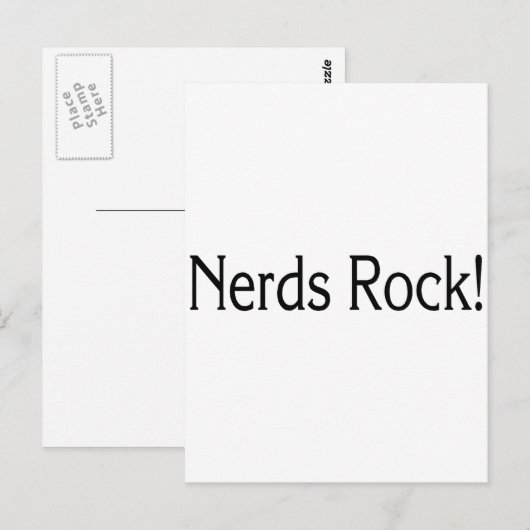 Nerds Rock Briefkaart (Voorkant / Achterkant)