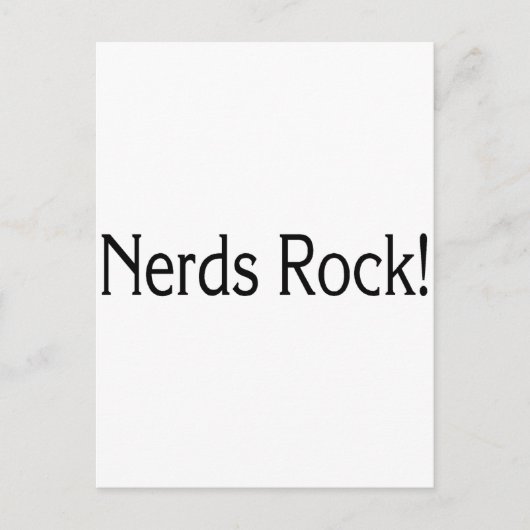 Nerds Rock Briefkaart (Voorkant)