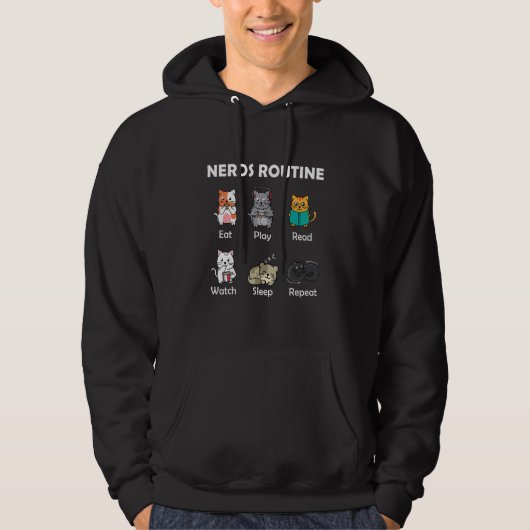 Nerds Routine Bookworm Hoodie (Voorkant)