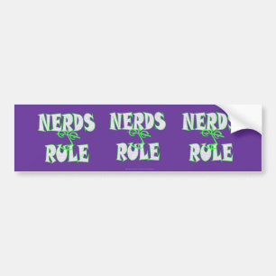 Nerds rule humor grappig bumpersticker