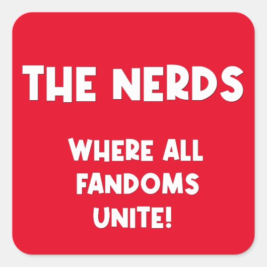 Nerds Stickers (Voorkant)