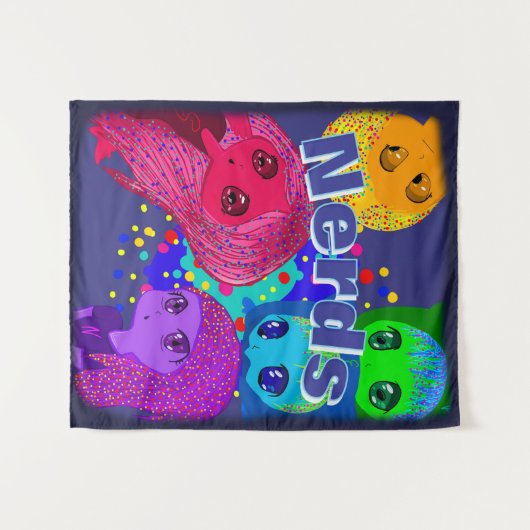 Nerds Tapestry Wandkleed (Voorkant (horizontaal))