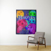 Nerds Tapijt Wandkleed (In situ)