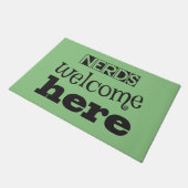 Nerds Welkom hier Deurmat (Schuin)
