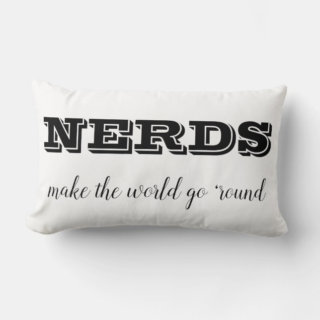 NERDS zorgen ervoor dat de wereld blijft draaien Kussen (Voorkant)