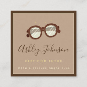 Nerdy Antiek  Glassen Certified Kinder T Vierkante Visitekaartje