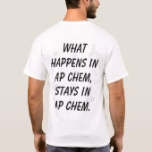 Nerdy Ap Chem T-shirt (Achterkant)