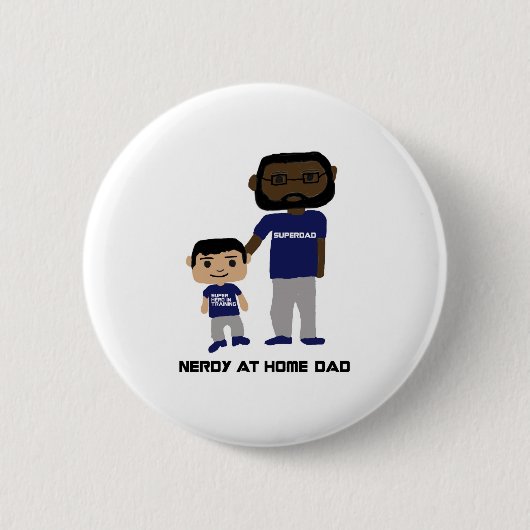 Nerdy at Home Papa Button (Voorkant)
