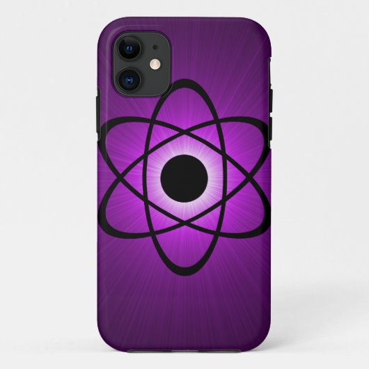 Nerdy Atomic BT iPhone 5 Hoesje, Paars Case-Mate iPhone Case (Achterkant)