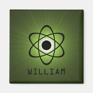 Nerdy Atomic Magnet, groen Magneet