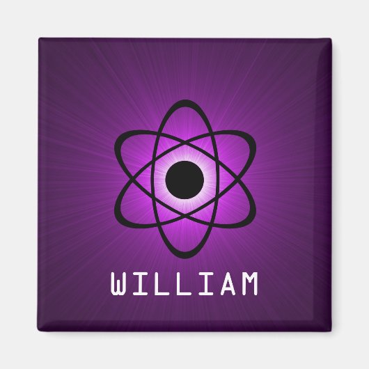 Nerdy Atomic Magnet, Paars Magneet (Voorkant)
