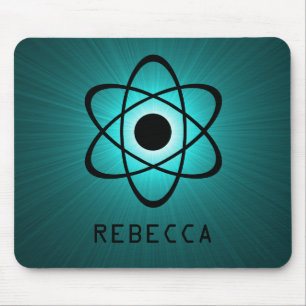 Nerdy Atomic Mousepad, Blauwgroen Muismat