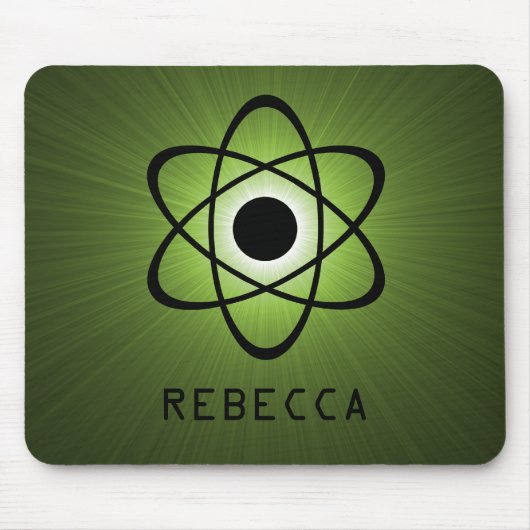 Nerdy Atomic Mousepad, groen Muismat (Voorkant)