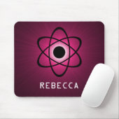 Nerdy Atomic Mousepad, Roze Muismat (Met muis)