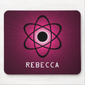 Nerdy Atomic Mousepad, Roze Muismat (Voorkant)