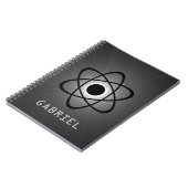 Nerdy Atomic Notitieboek, grijs Notitieboek (Linkerzijde)