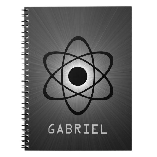 Nerdy Atomic Notitieboek, grijs Notitieboek (Voorkant)