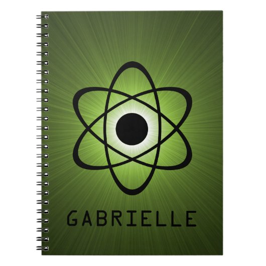 Nerdy Atomic Notitieboek, groen Notitieboek (Voorkant)