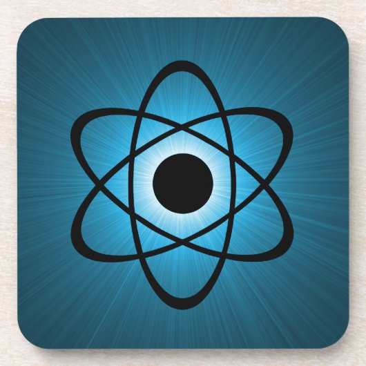 Nerdy Atomic Onderzetter Set, blauw (Voorkant)