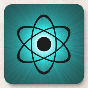 Nerdy Atomic Onderzetter Set, Blauwgroen