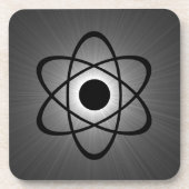 Nerdy Atomic Onderzetter Set, grijs (Voorkant)