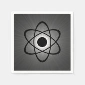 Nerdy Atomic Paper Napkins, Grey Servet (Voorkant)