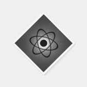 Nerdy Atomic Paper Napkins, Grey Servet (Hoek)
