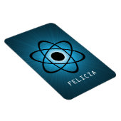 Nerdy Atomic Premium Magnet, blauw Magneet (Rechterzijde)