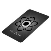Nerdy Atomic Premium Magnet, Grey Magneet (Linkerzijde)