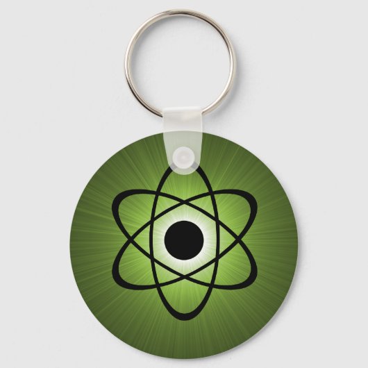 Nerdy Atomic Sleutelhanger, groen Sleutelhanger (Voorkant)