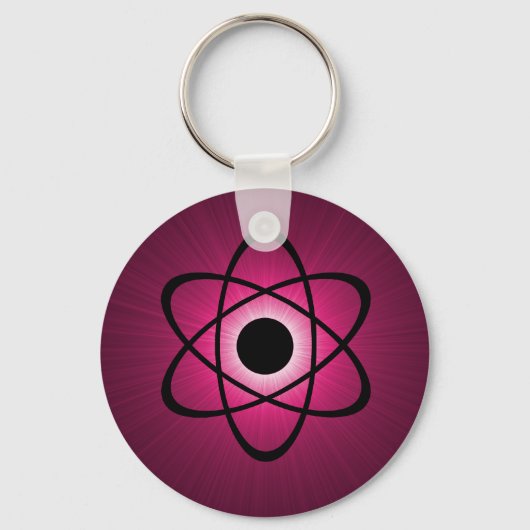 Nerdy Atomic Sleutelhanger, Roze Sleutelhanger (Voorkant)