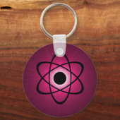 Nerdy Atomic Sleutelhanger, Roze Sleutelhanger (Voorkant)