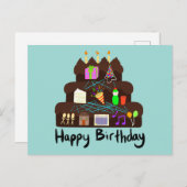 Nerdy Birthday Neural Network Briefkaart (Voorkant / Achterkant)