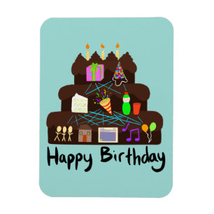 Nerdy Birthday Neural Network Magneet
