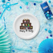 Nerdy Birthday Neural Network Papieren Bordje (Feest)